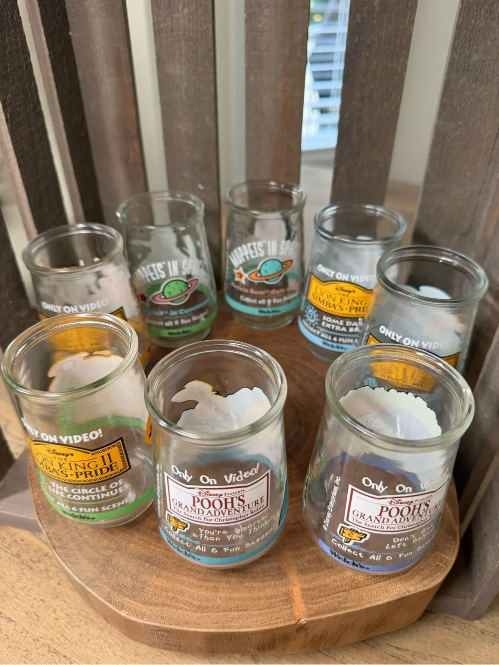 Vintage Welch’s Jelly Jars - Lion King - Winnie the Pooh & The Muppets